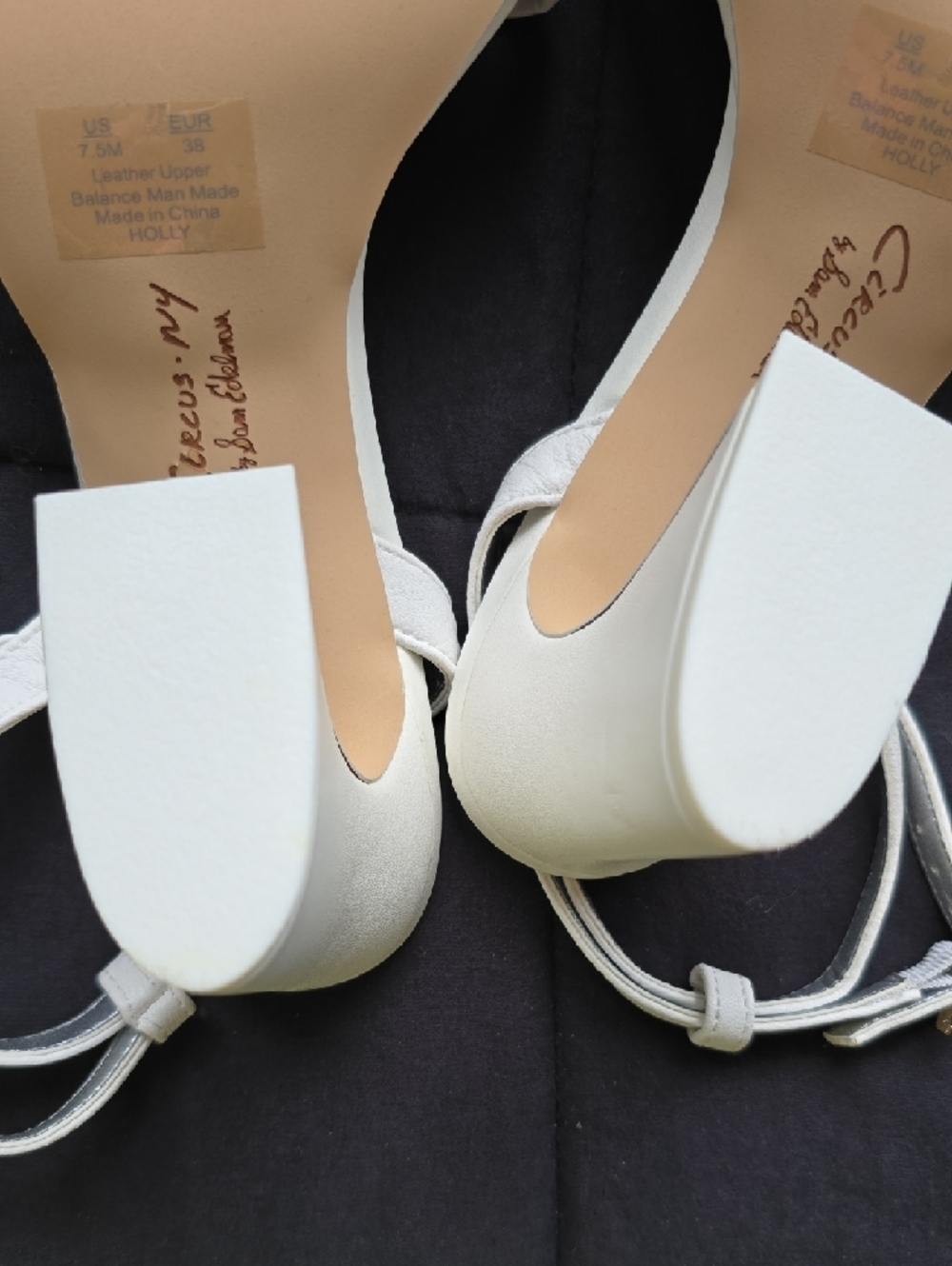 Circus by Sam Edelman Holly Bright White Strappy Block Heel Sandals - Picture 5 of 15